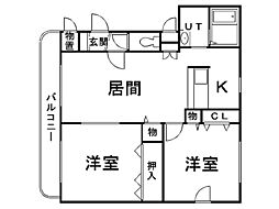 間取図画像 2LDK