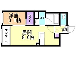 間取図画像 1LDK