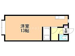 リバーサイドコートきむら ワンルームの間取図画像