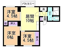 LEESPACE東札幌2条 3LDKの間取図画像