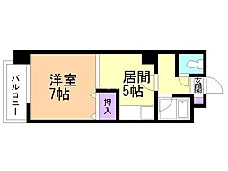 藤井ビル菊水2 1DKの間取図画像