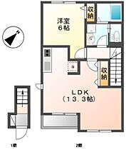 サンプレス塚田  ｜ 千葉県船橋市行田町（賃貸アパート1LDK・2階・48.94㎡） その2