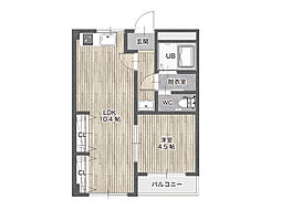 間取図画像 1LDK