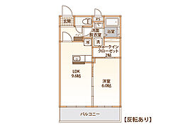 ラピスラズリ 1LDKの間取図画像