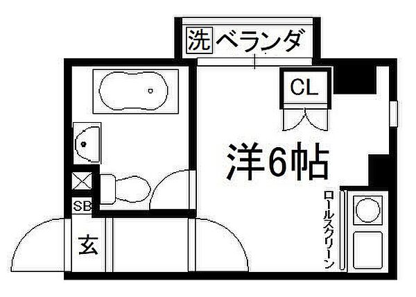 寺川ビル 201｜京都府京都市北区小山南上総町(賃貸マンション1R・2階・16.17㎡)の写真 その2