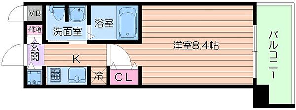 大阪府大阪市阿倍野区天王寺町南2丁目(賃貸マンション1K・9階・25.26㎡)の写真 その2