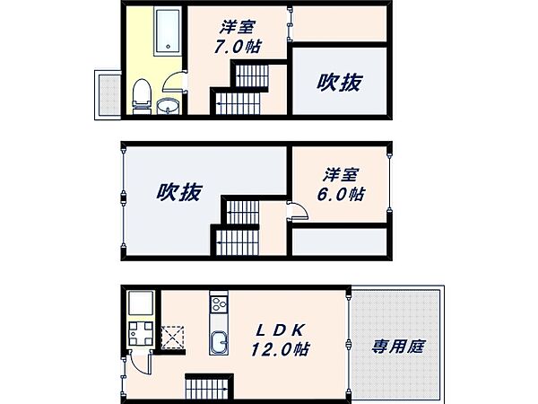 大阪府大阪市阿倍野区相生通1丁目(賃貸マンション2LDK・1階・57.64㎡)の写真 その2