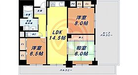 大阪府大阪市天王寺区清水谷町（賃貸マンション3LDK・6階・83.42㎡） その2