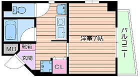 大阪府大阪市天王寺区四天王寺1丁目（賃貸マンション1K・8階・24.39㎡） その2