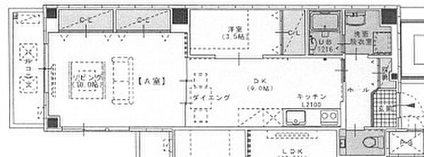 大阪府大阪市天王寺区生玉町(賃貸マンション2LDK・6階・59.00㎡)の写真 その2