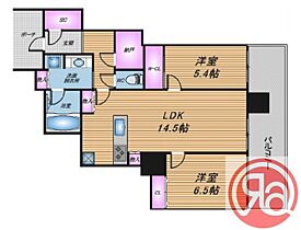 ＭＪＲ堺筋本町  ｜ 大阪府大阪市中央区南本町1丁目（賃貸マンション2LDK・32階・67.50㎡） その1