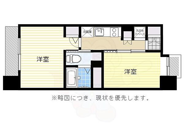 福岡県福岡市東区馬出２丁目(賃貸マンション2K・14階・31.08㎡)の写真 その2