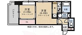 福岡県福岡市中央区平尾２丁目（賃貸マンション2K・12階・25.00㎡） その2