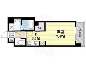 福岡県福岡市博多区千代４丁目（賃貸マンション1K・8階・28.36㎡） その2