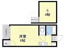 マキシム吉塚駅前 ワンルームの間取図画像