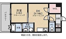 カーサエンペサール 1DKの間取図画像