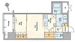 RJRプレシア吉塚駅前2 1LDKの間取図画像