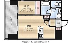 ドゥーエ赤坂 1LDKの間取図画像
