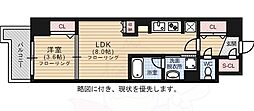 ウェルブライト博多ステーション 1DKの間取図画像