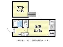 フローレンス博多駅南 ワンルームの間取図画像