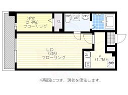 グランフォーレプライム大手門 1LDKの間取図画像