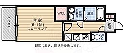 エンクレスト天神FOCUS 1Kの間取図画像