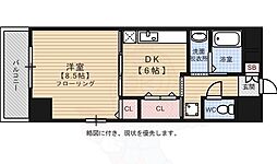 リッチフィールド・アズサ 1DKの間取図画像
