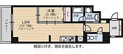 ウェルブライト博多ステーション 1LDKの間取図画像