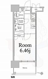 エンクレスト天神LIFE 1Kの間取図画像