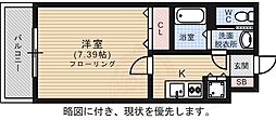 サヴォイ博多エレメンツ 1Kの間取図画像