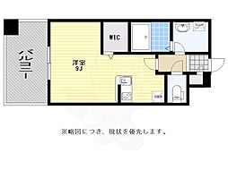 トラストレジデンス博多駅南 ワンルームの間取図画像