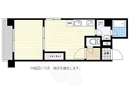 アクアシティ天神ノース 1DKの間取図画像