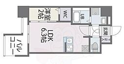 モダンパラッツォ博多デュオグランデWEST 1LDKの間取図画像