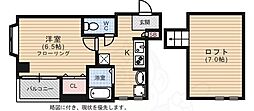 サンセリテ博多駅南 1Kの間取図画像