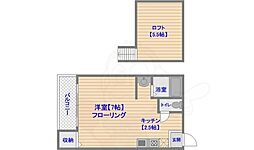 マリーゴールド 1Kの間取図画像