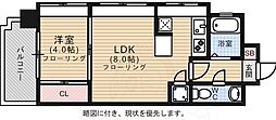 エステート・モア薬院ネスト 1LDKの間取図画像