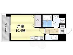 LANDICS4173 ワンルームの間取図画像