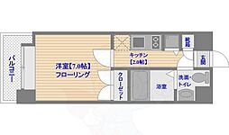ダイナコートエスタディオ東公園3 1Kの間取図画像