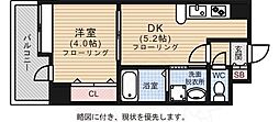 アソシアグロッツォ平尾 1DKの間取図画像