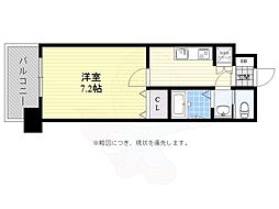 サヴォイコートオブアームズ 1Kの間取図画像