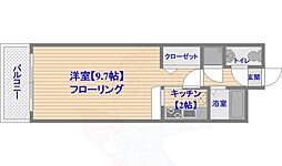 エステート・モア浄水通り 1Kの間取図画像