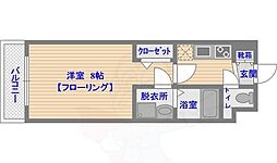グランフォーレ桜坂ステーションプラザ 1Kの間取図画像
