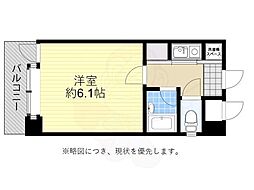 ピュアドーム博多アクティオ 1Kの間取図画像