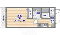 エンクレスト渡辺通 1Kの間取図画像