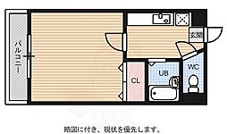 ラフィーネミノシマ 1Kの間取図画像