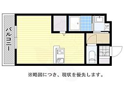 エンクレスト呉服町 1Kの間取図画像