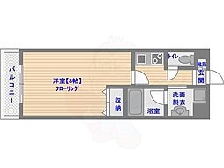 エムティースクエア吉塚駅前 1Kの間取図画像