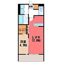 栃木県下野市祇園1丁目（賃貸アパート1LDK・1階・40.27㎡） その2