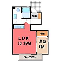 栃木県さくら市草川（賃貸アパート1LDK・1階・32.71㎡） その2