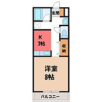 NEW WING HANDA  ｜ 栃木県宇都宮市野沢町（賃貸アパート1R・2階・28.15㎡） その2